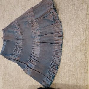 Long two tone skirt